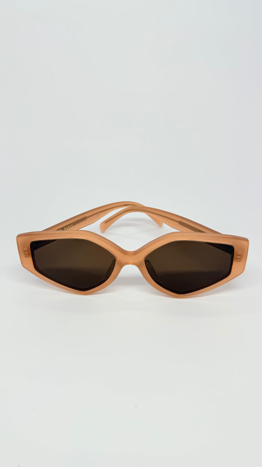 Celine Honey Brown CL4229F Geometric Sunglasses