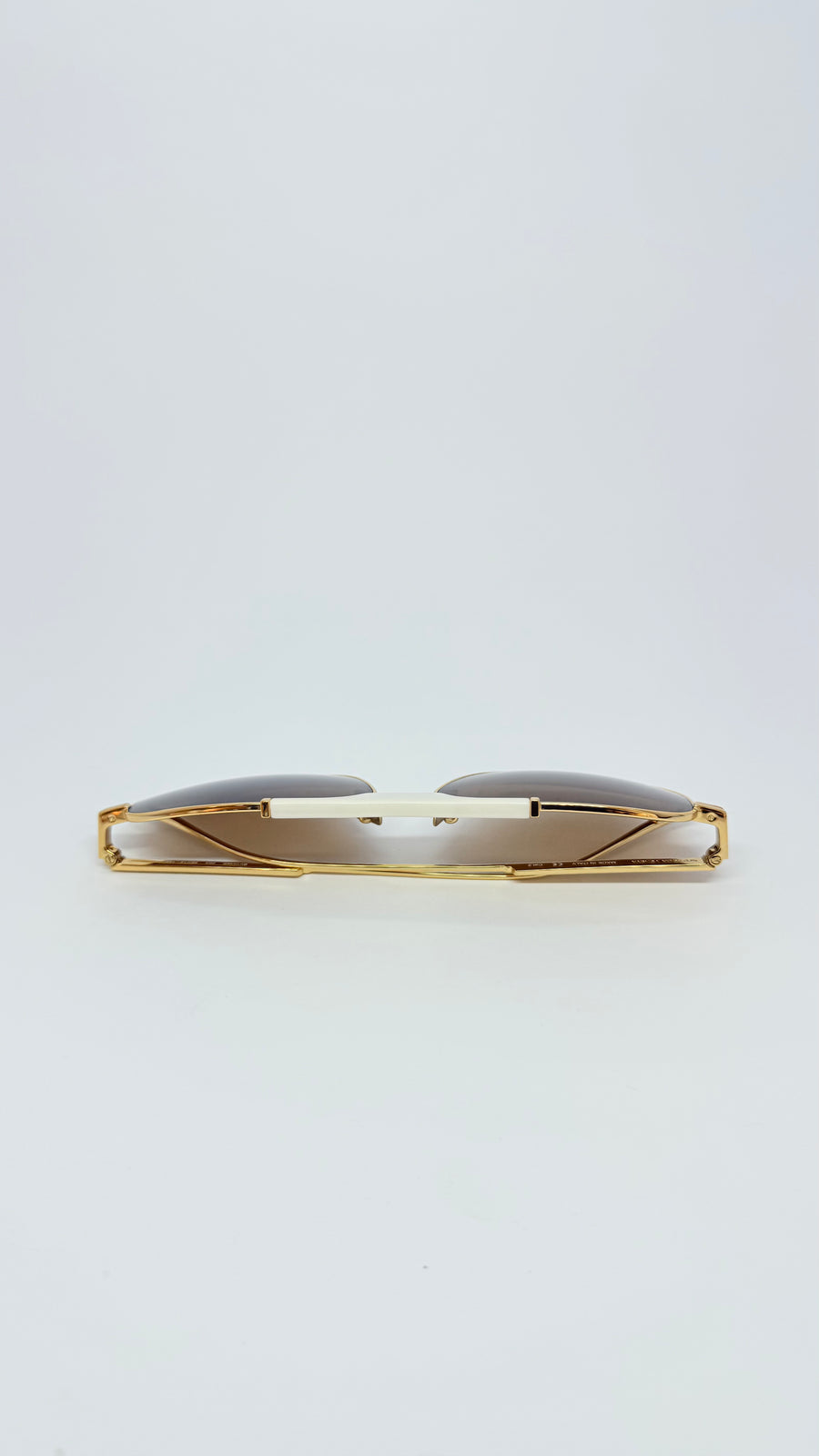 Gold Bottega Veneta Aviator Sunglasses