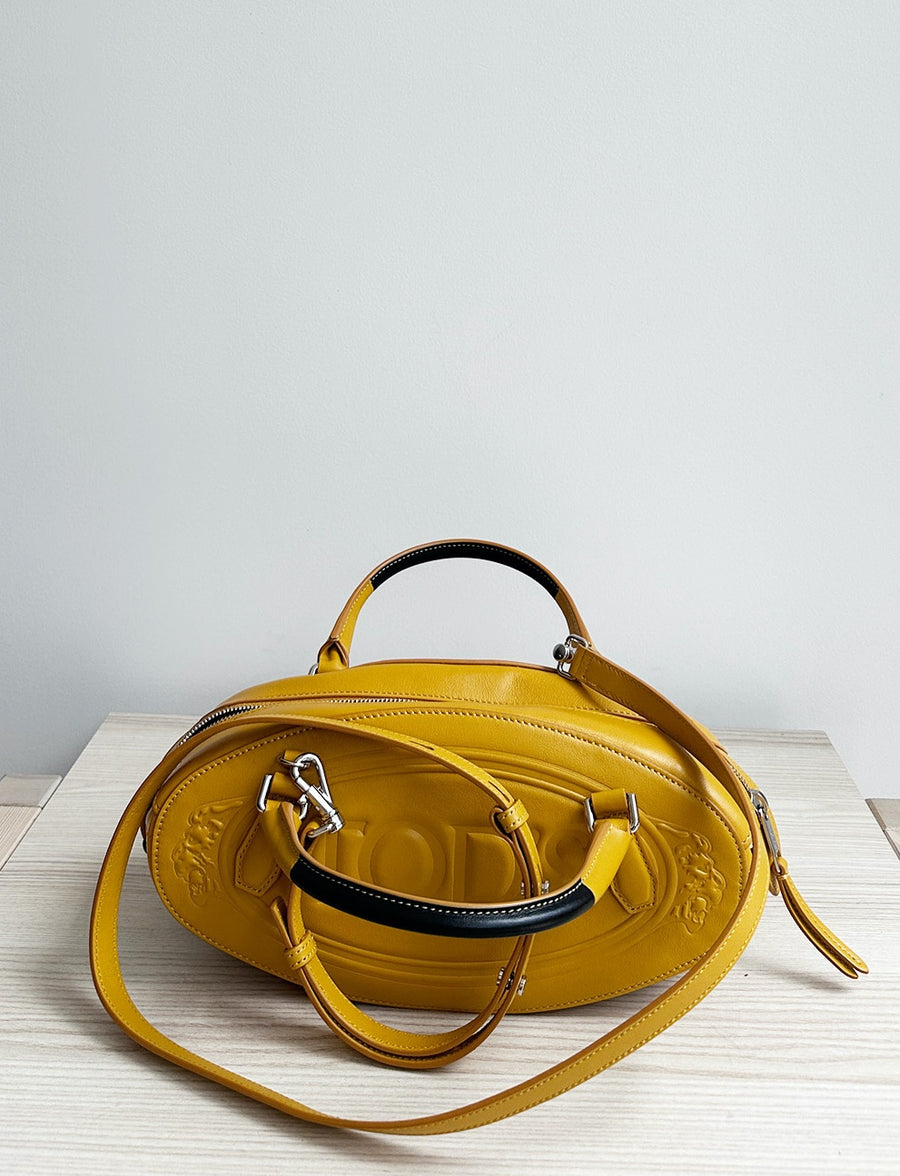 Bauletto Tods Luggage Tods Tan Leather D-Styling Small Bauletto