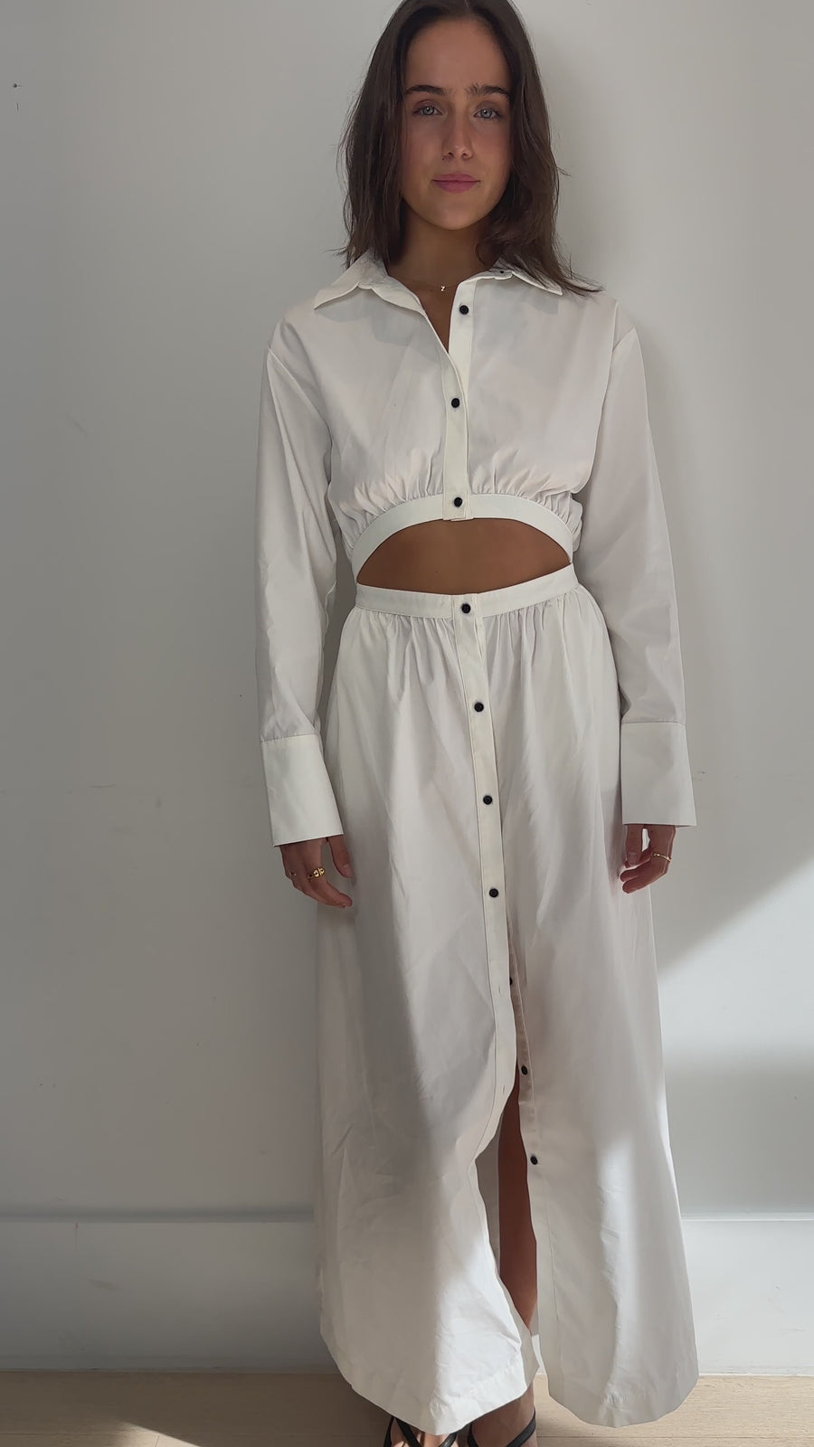 SIR. Ilkin Deconstructed Shirt Dress