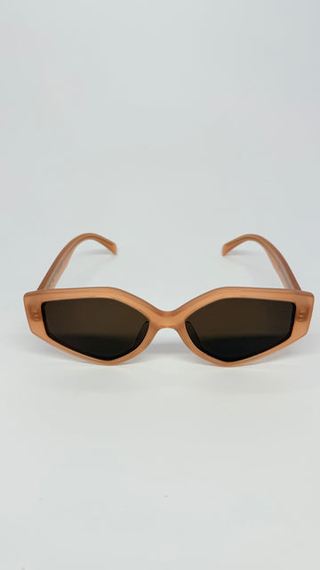 Celine Honey Brown CL4229F Geometric Sunglasses