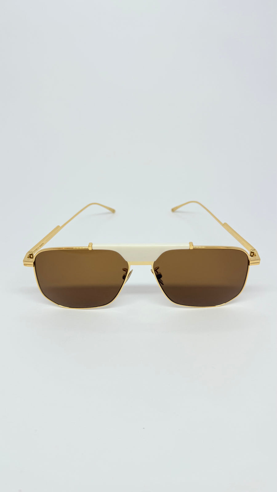 Gold Bottega Veneta Aviator Sunglasses