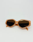 Celine Honey Brown CL4229F Geometric Sunglasses
