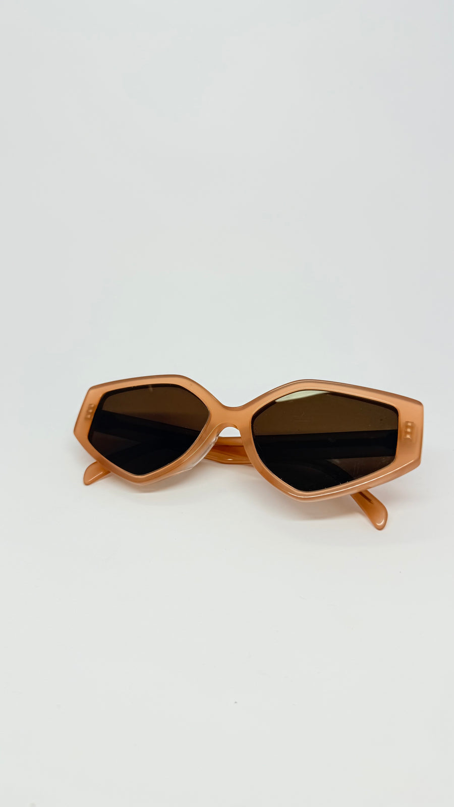 Celine Honey Brown CL4229F Geometric Sunglasses